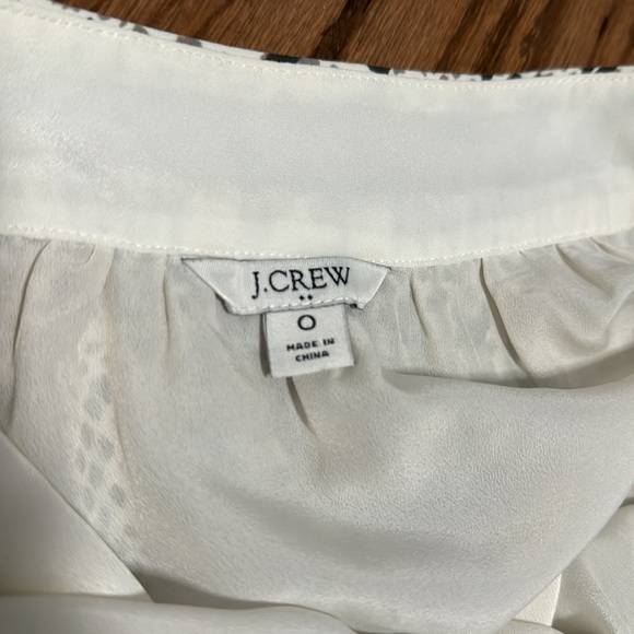 White and gray J.Crew pleated midi skirt - Picture 3 of 6